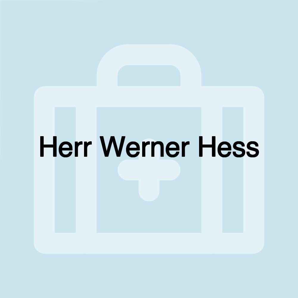 Herr Werner Hess