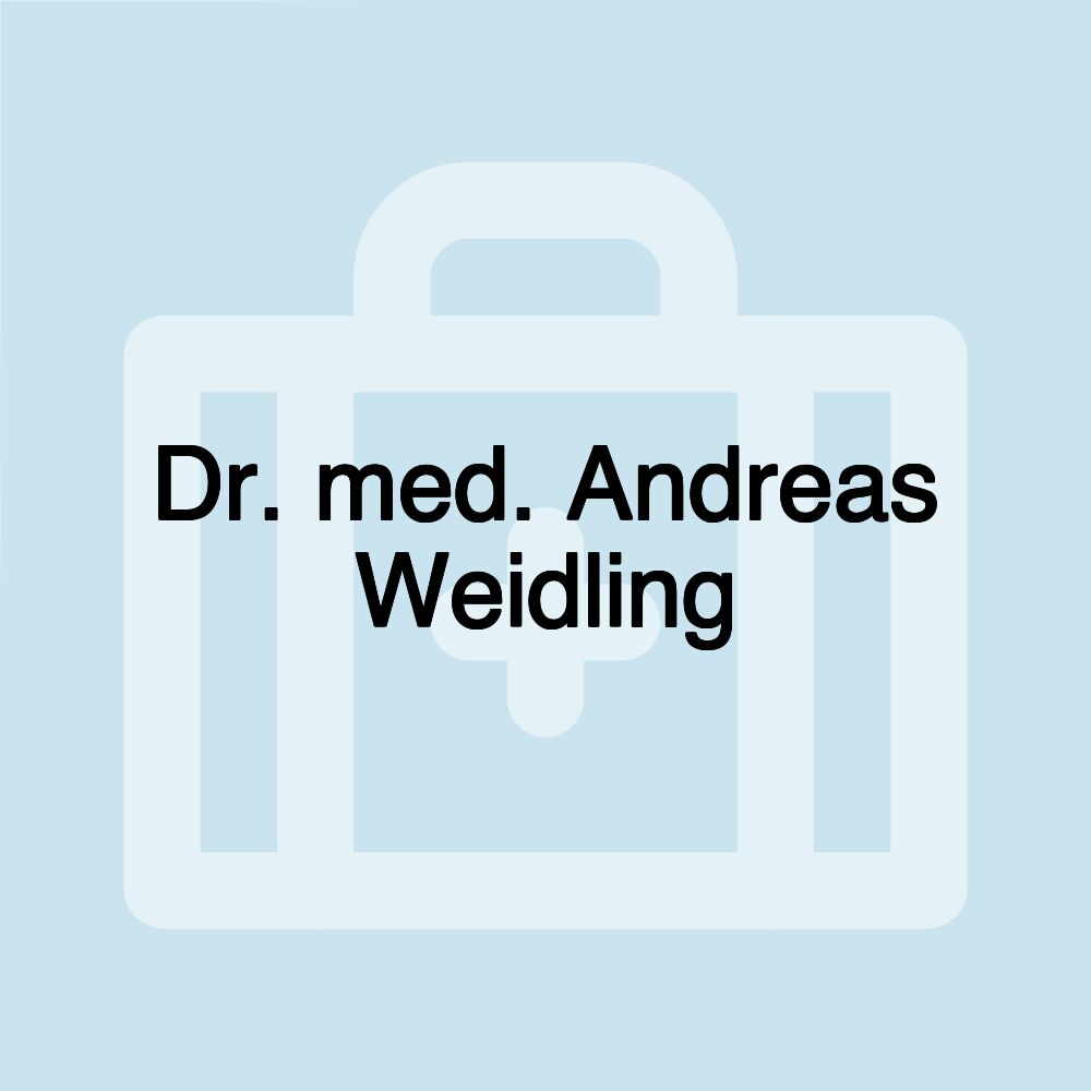 Dr. med. Andreas Weidling