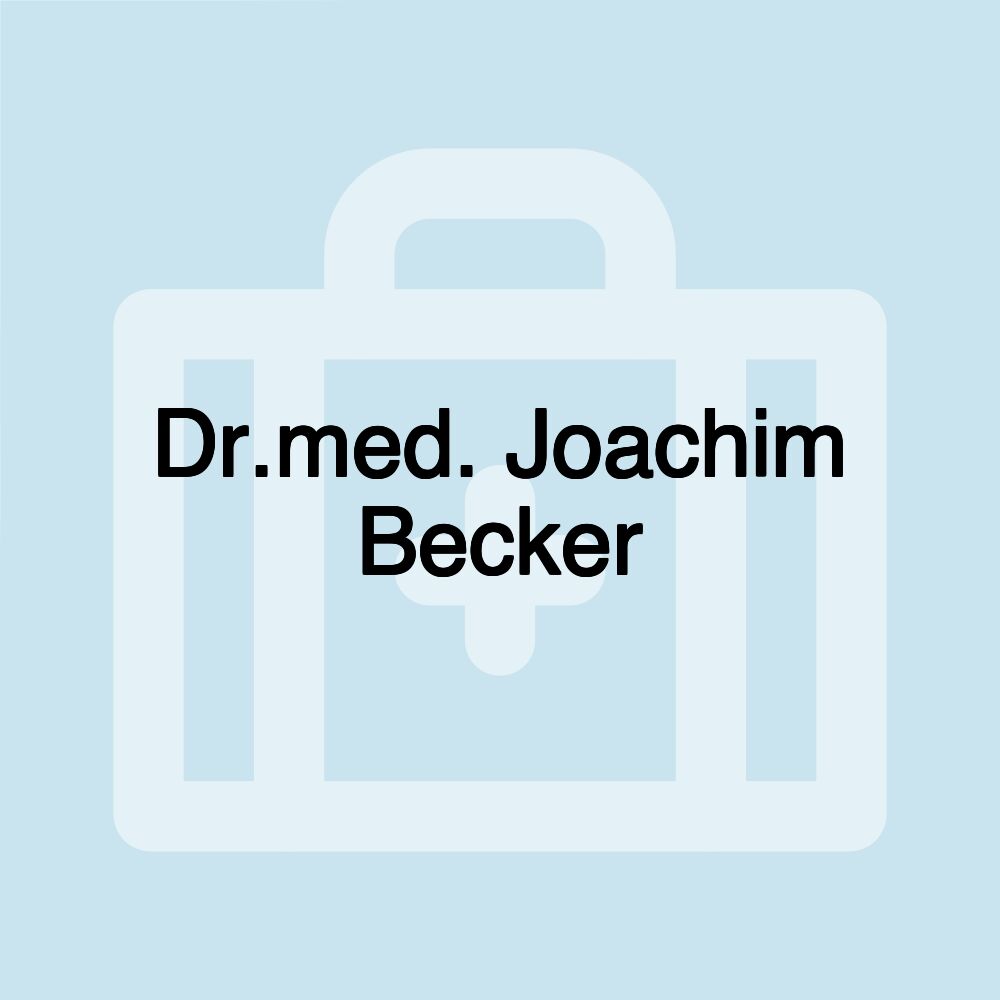 Dr.med. Joachim Becker