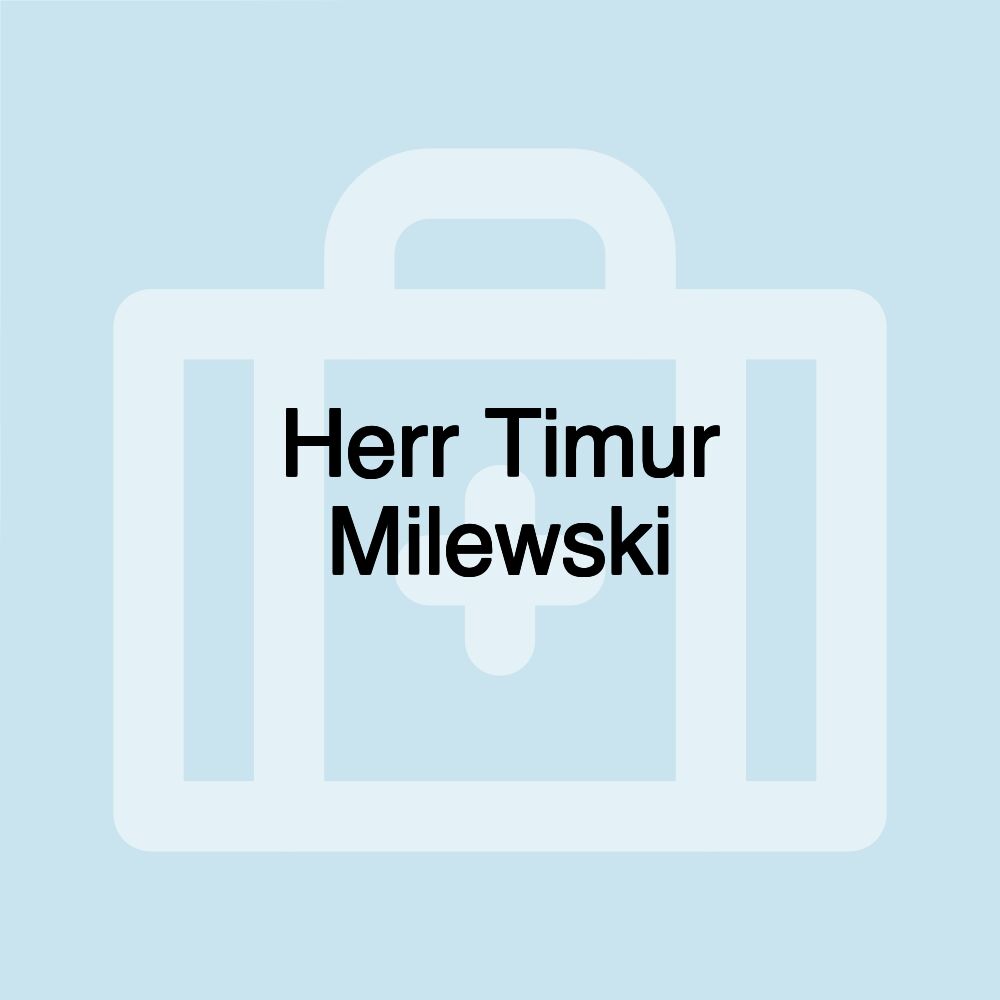 Herr Timur Milewski