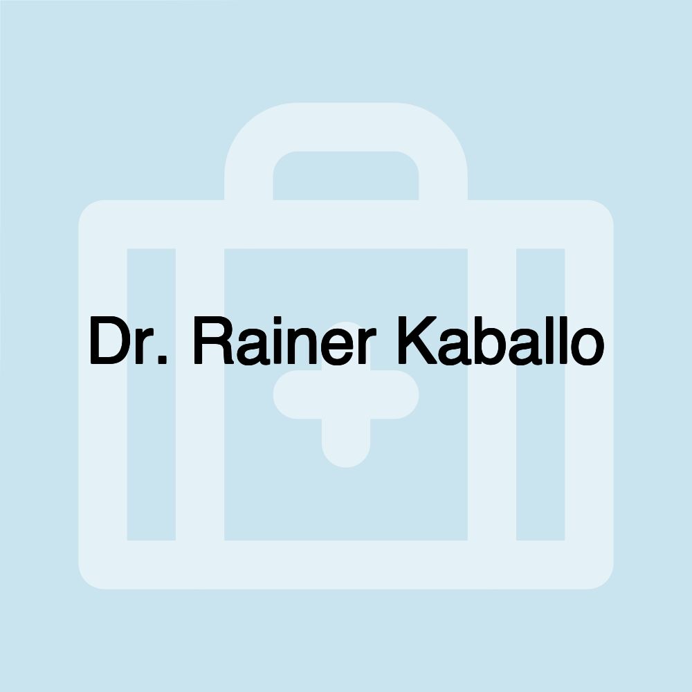 Dr. Rainer Kaballo