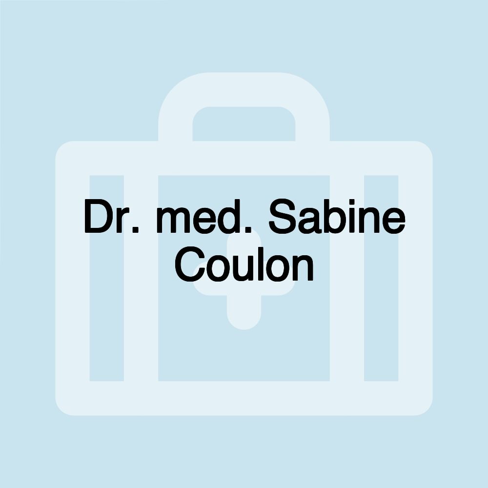 Dr. med. Sabine Coulon