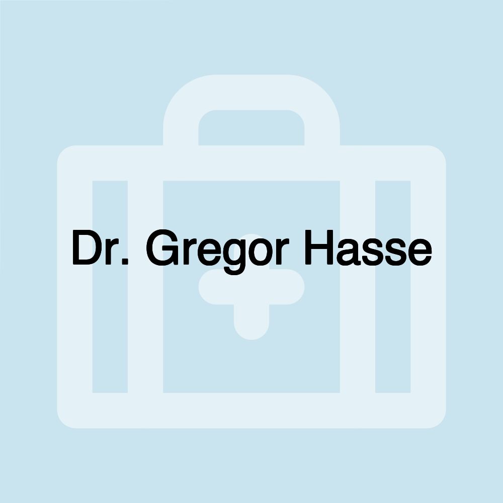 Dr. Gregor Hasse