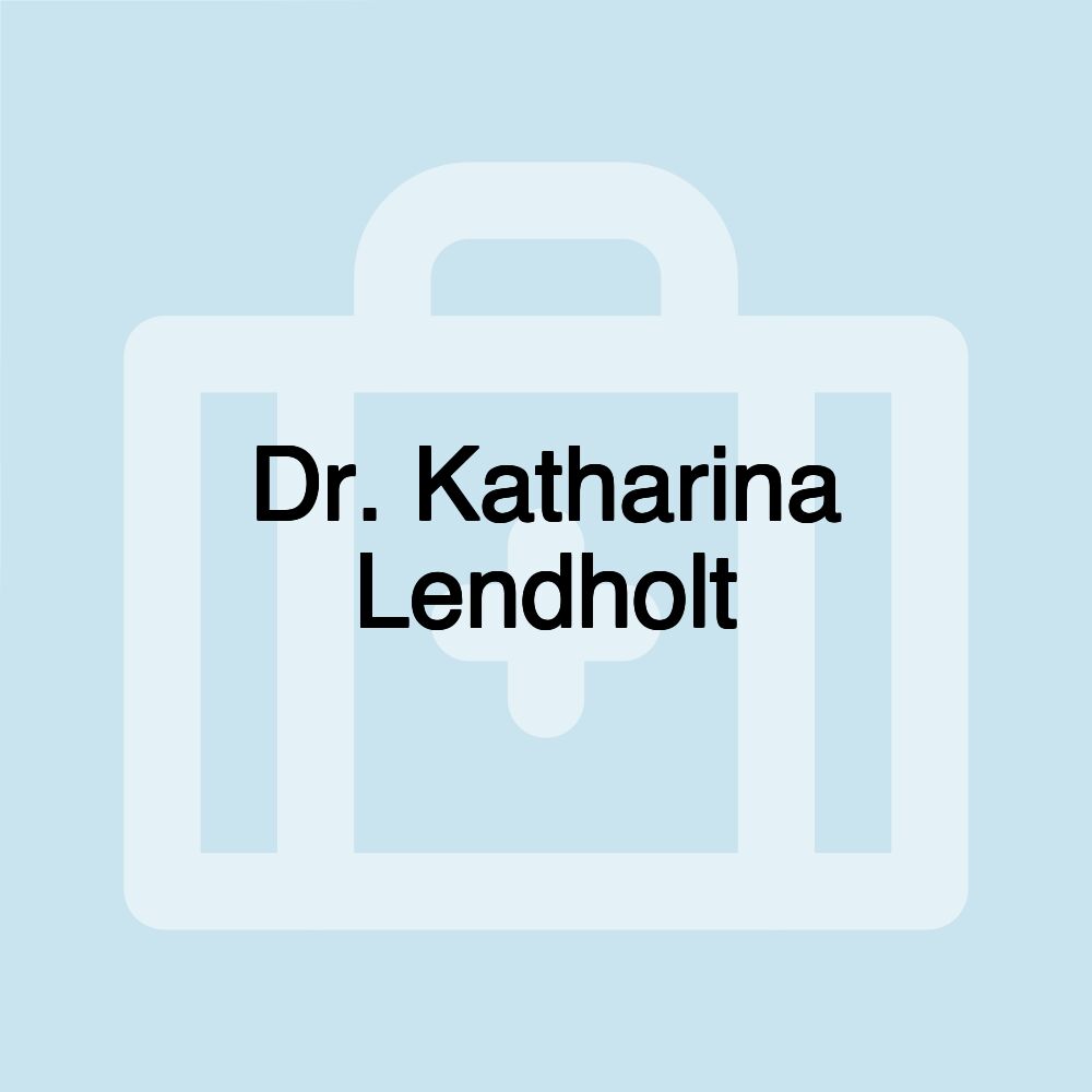 Dr. Katharina Lendholt