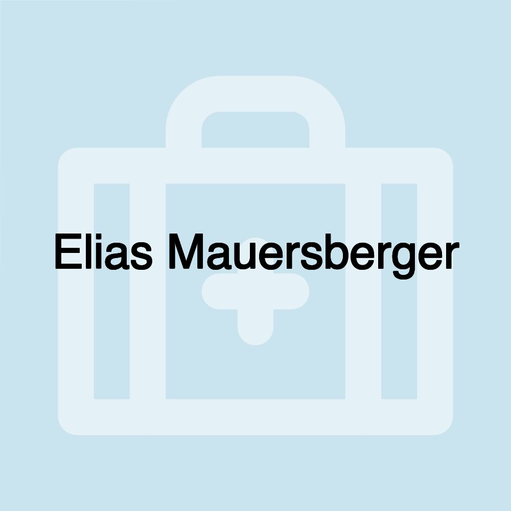 Elias Mauersberger