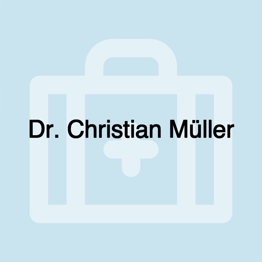 Dr. Christian Müller