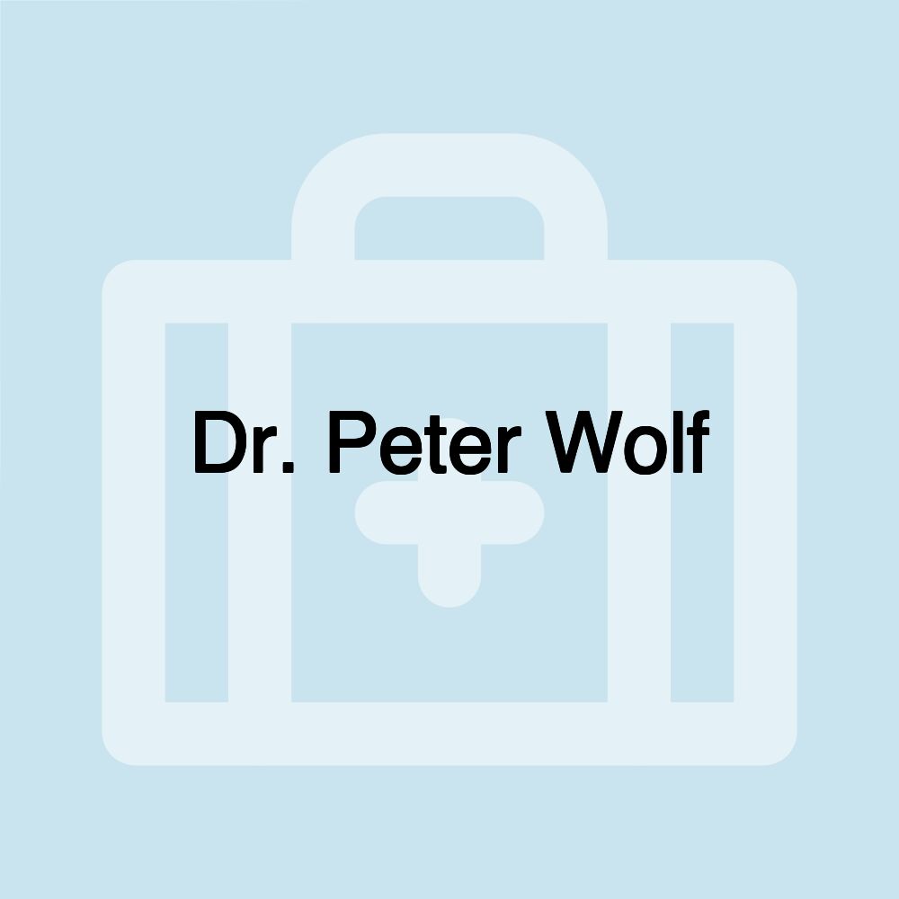 Dr. Peter Wolf