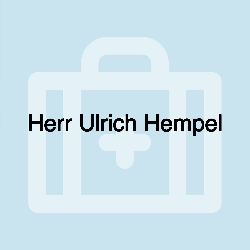 Herr Ulrich Hempel