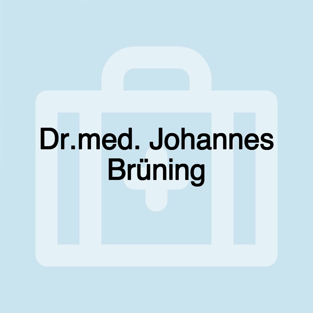 Dr.med. Johannes Brüning