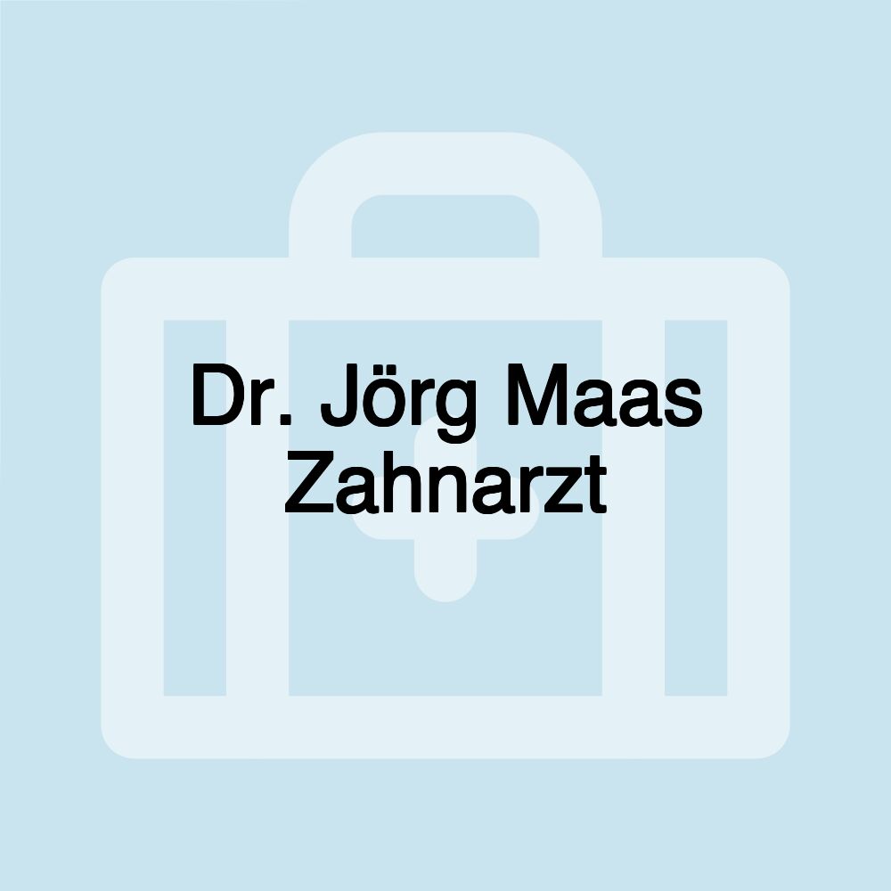 Dr. Jörg Maas Zahnarzt