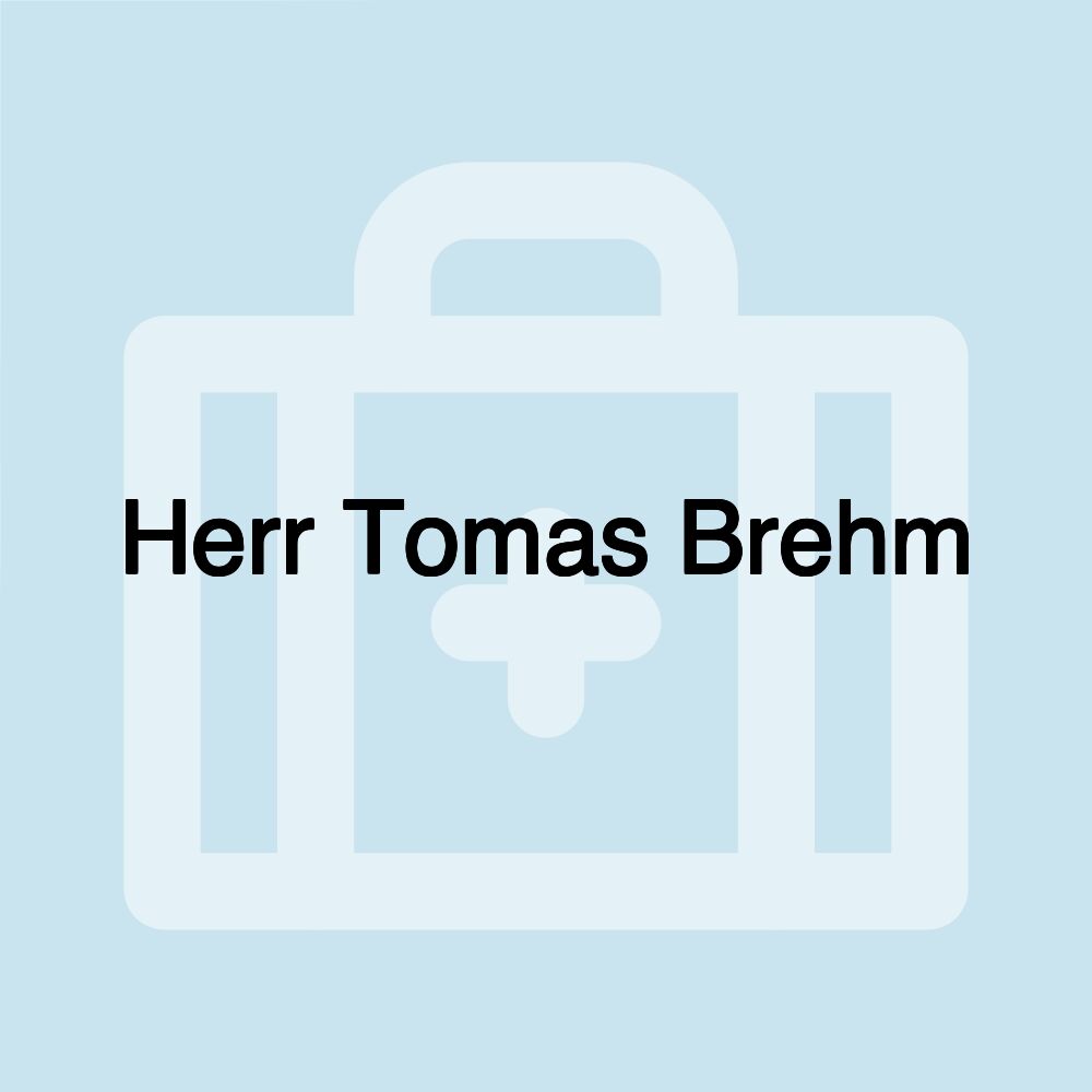 Herr Tomas Brehm