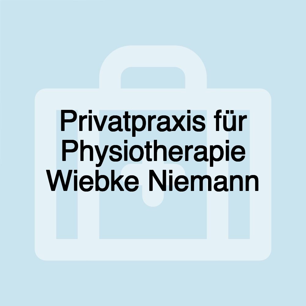 Privatpraxis für Physiotherapie Wiebke Niemann