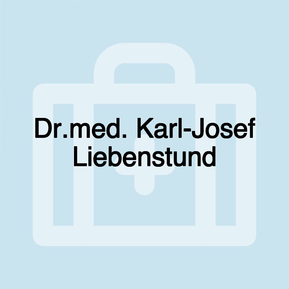 Dr.med. Karl-Josef Liebenstund