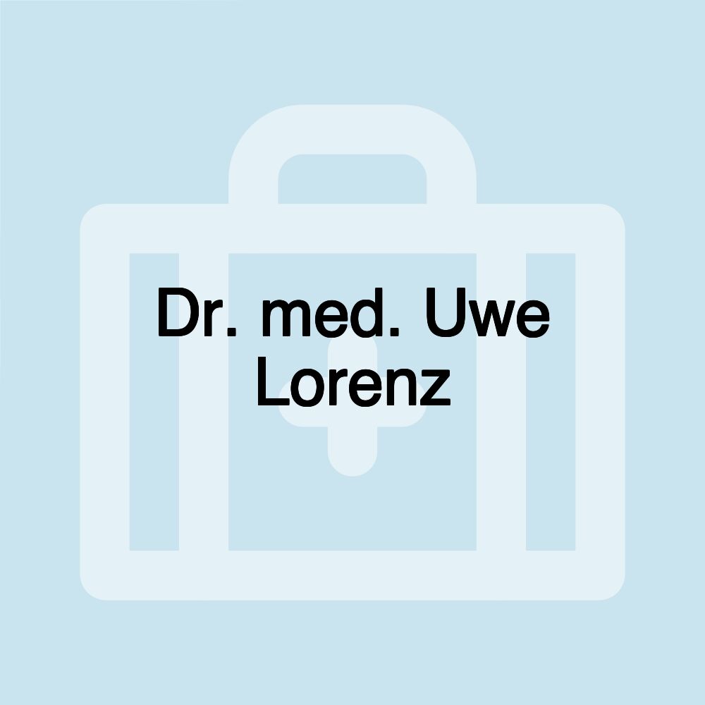 Dr. med. Uwe Lorenz