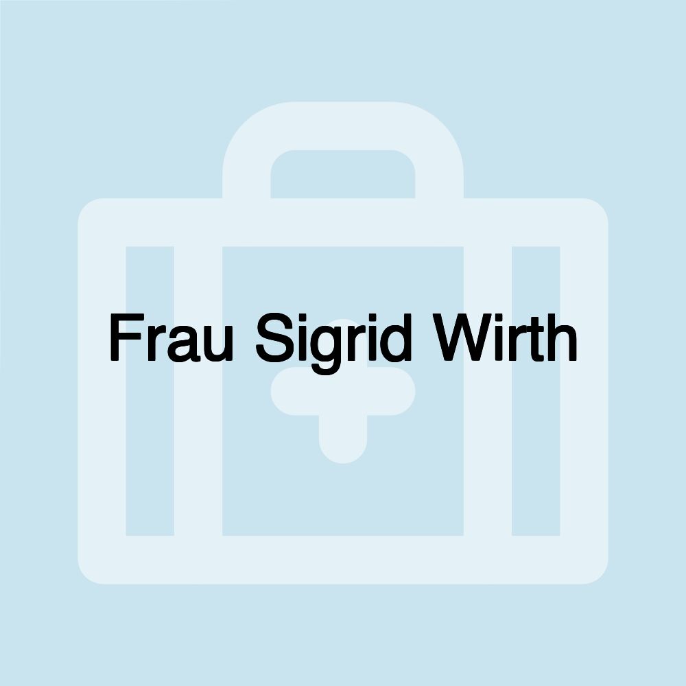 Frau Sigrid Wirth