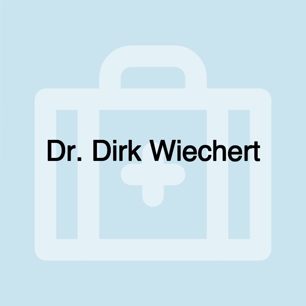 Dr. Dirk Wiechert