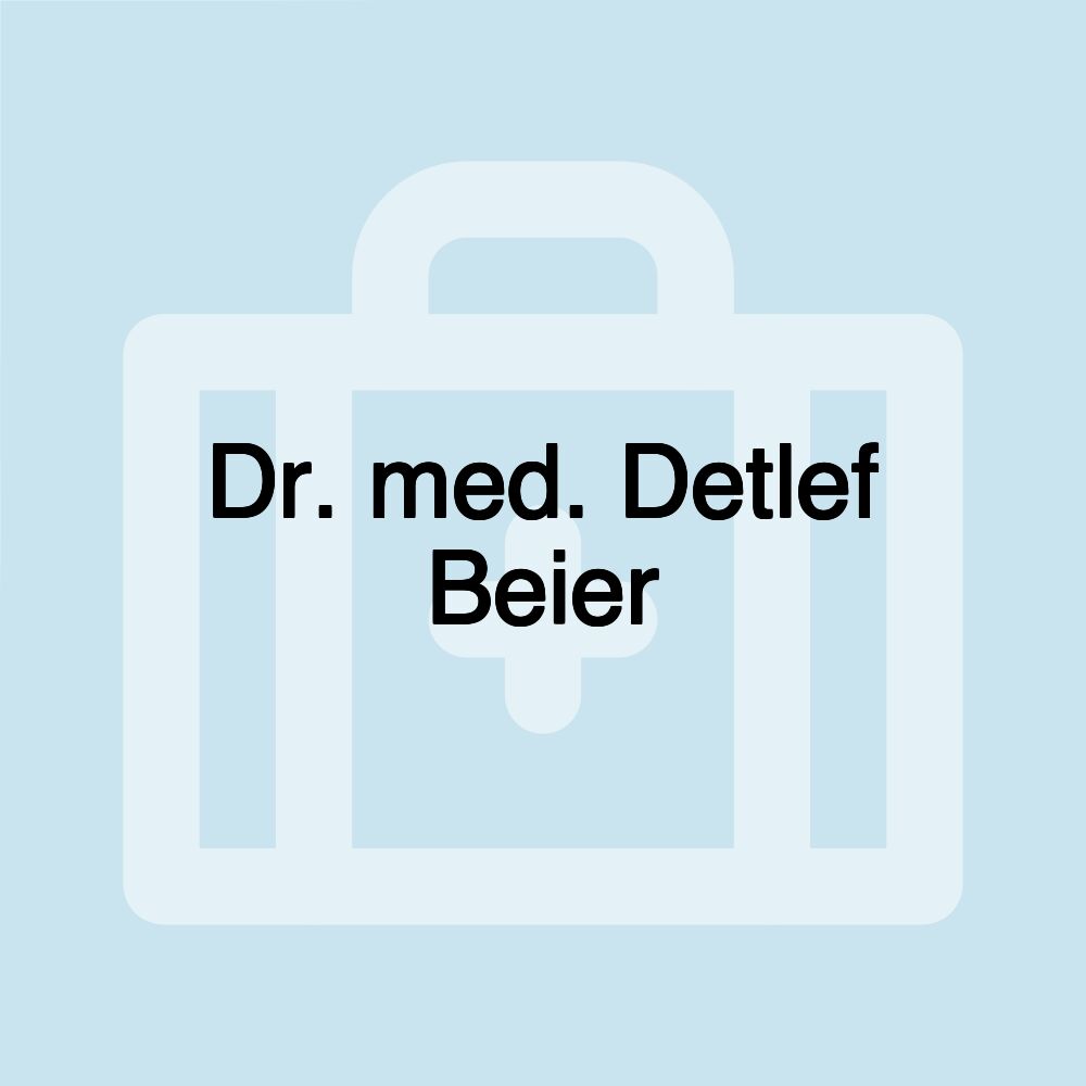 Dr. med. Detlef Beier