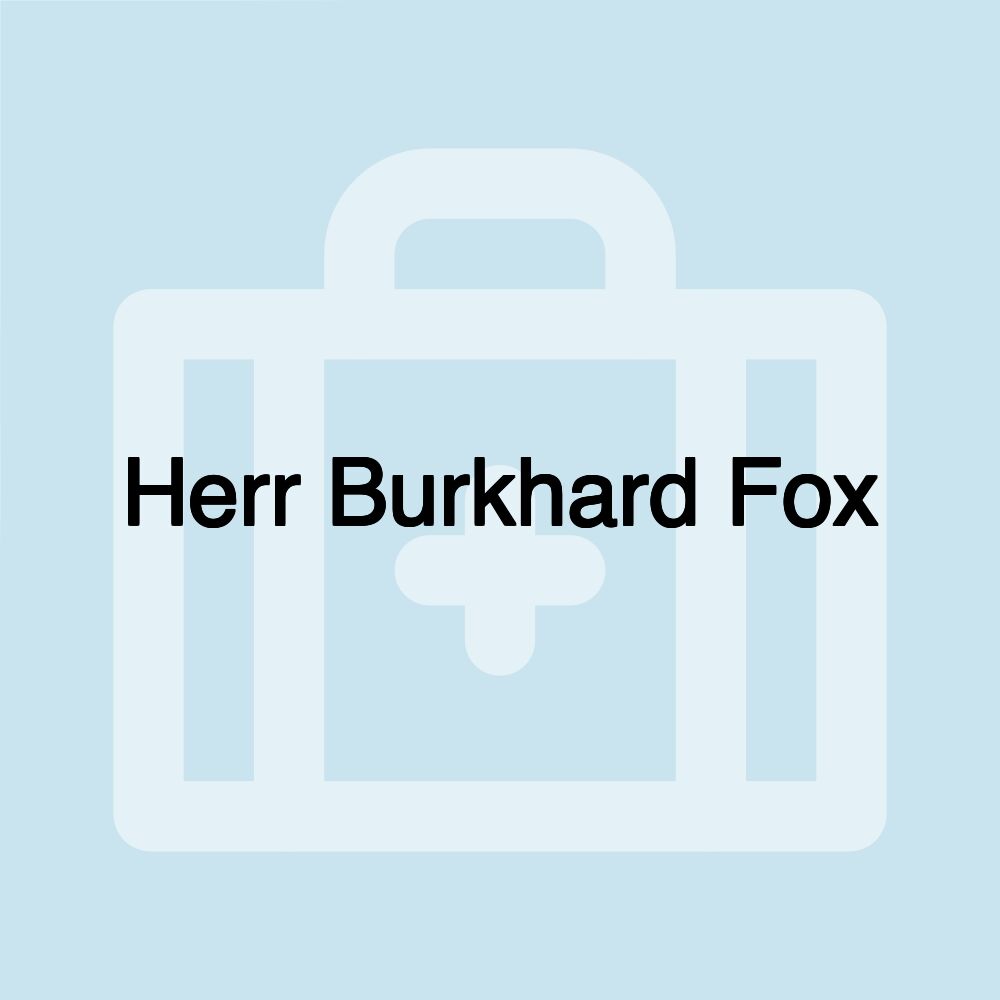 Herr Burkhard Fox