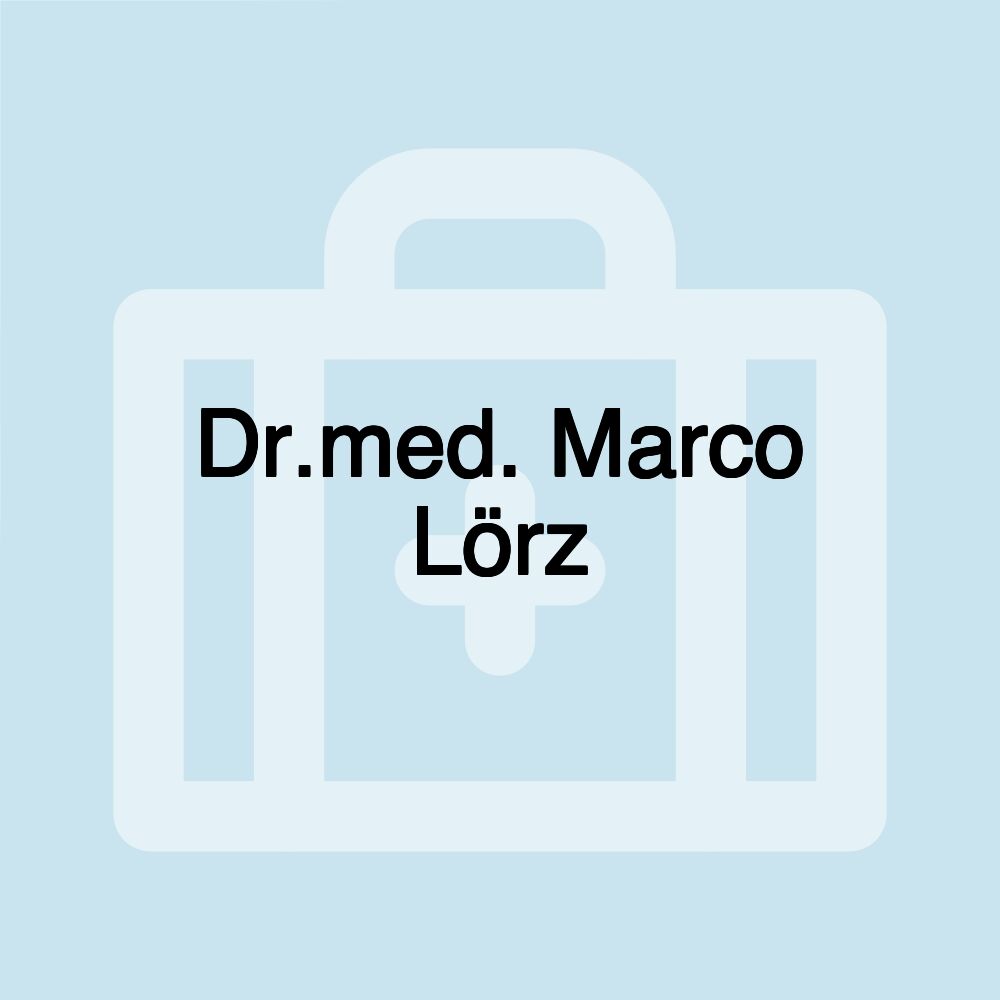 Dr.med. Marco Lörz