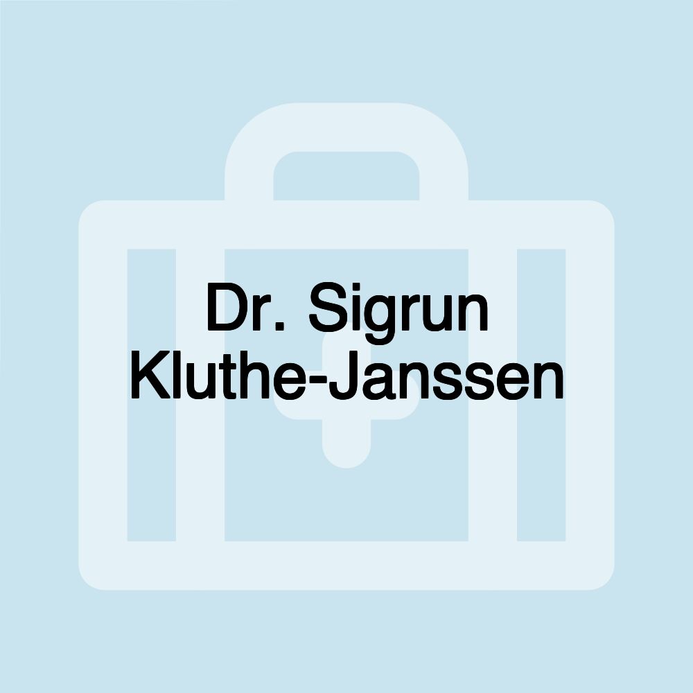 Dr. Sigrun Kluthe-Janssen