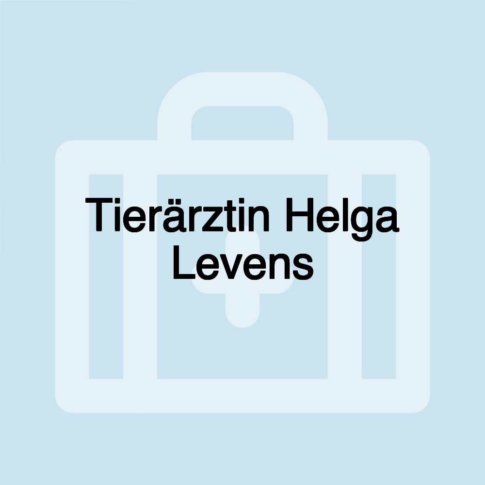 Tierärztin Helga Levens