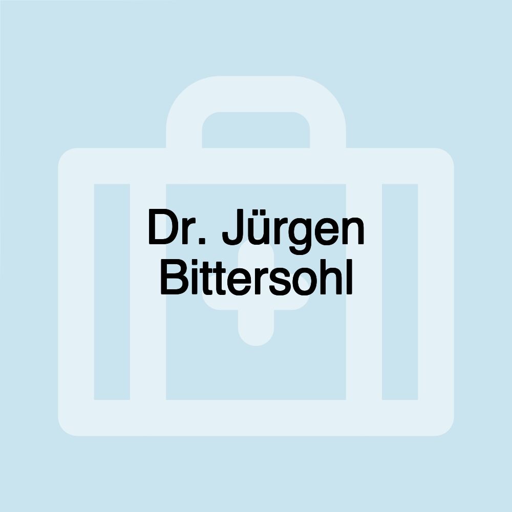 Dr. Jürgen Bittersohl