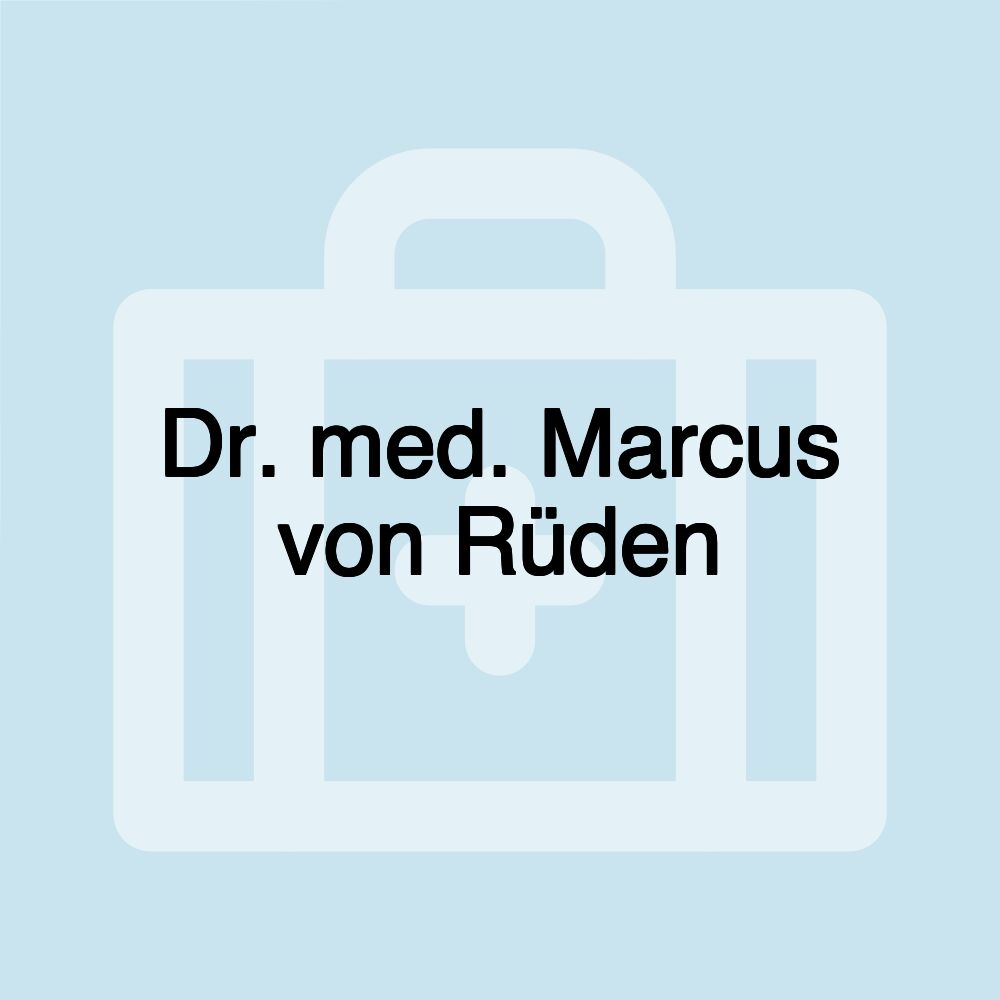 Dr. med. Marcus von Rüden