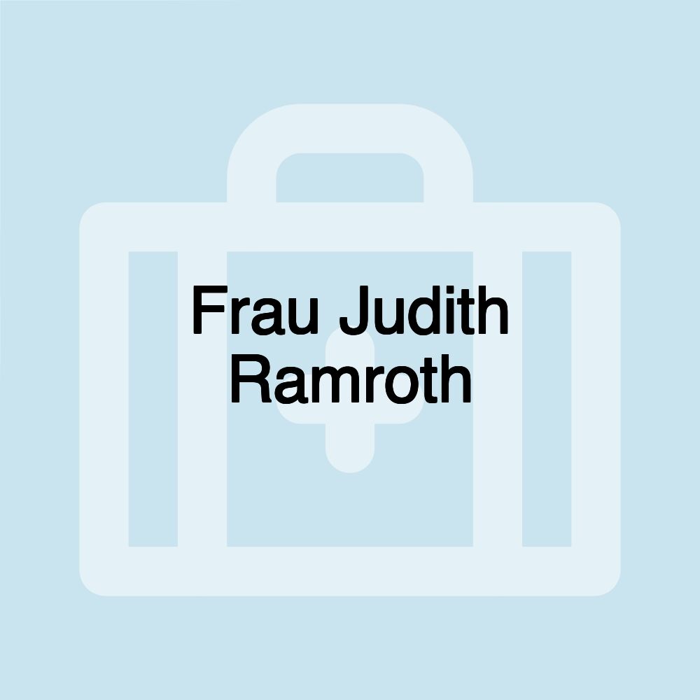 Frau Judith Ramroth