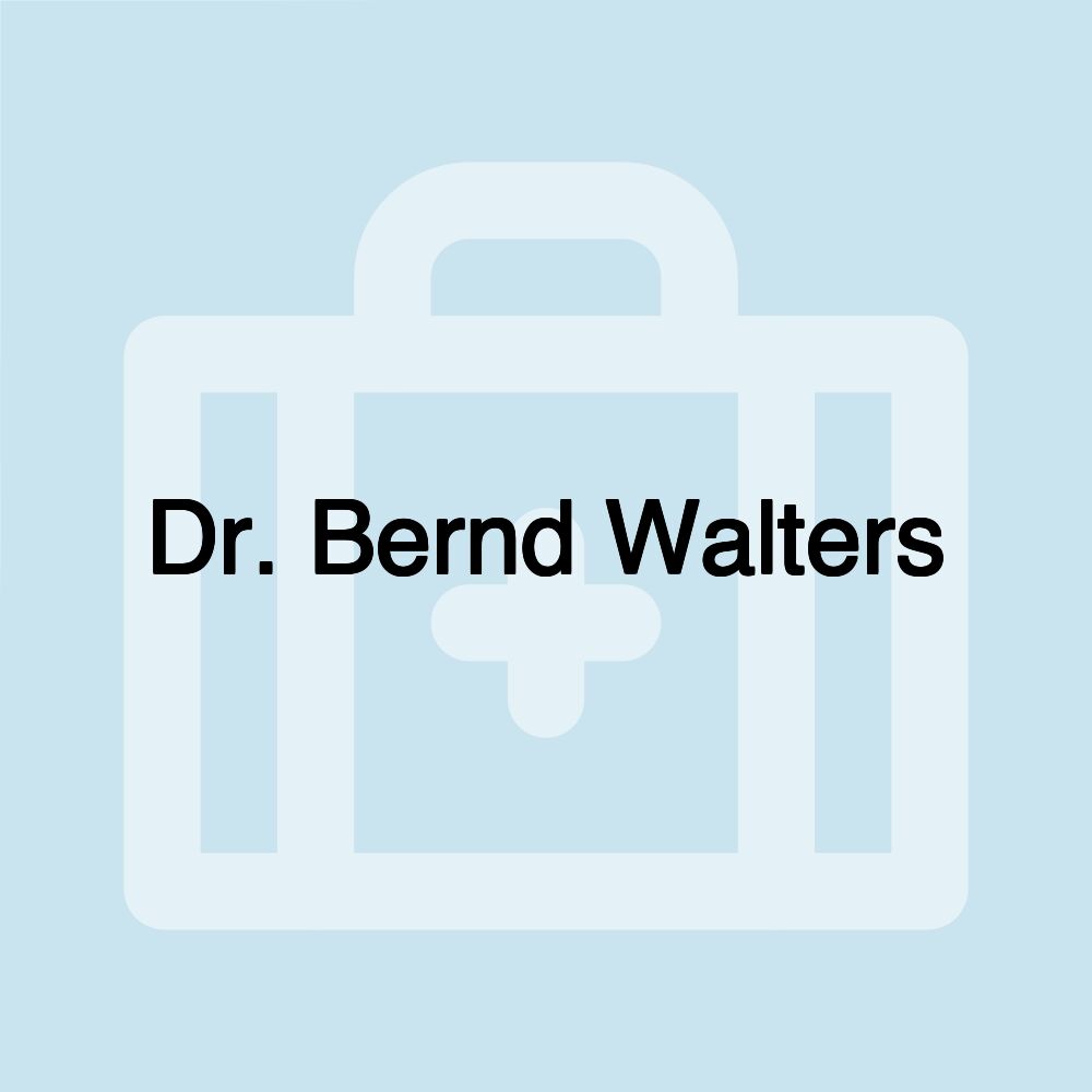 Dr. Bernd Walters