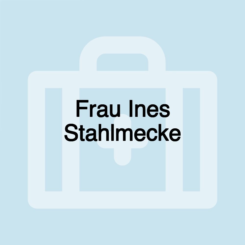 Frau Ines Stahlmecke