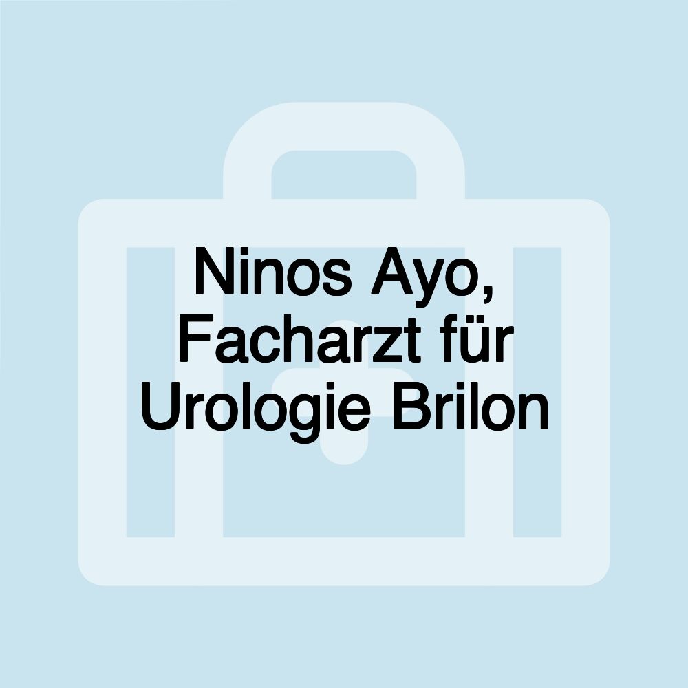 Ninos Ayo, Facharzt für Urologie Brilon