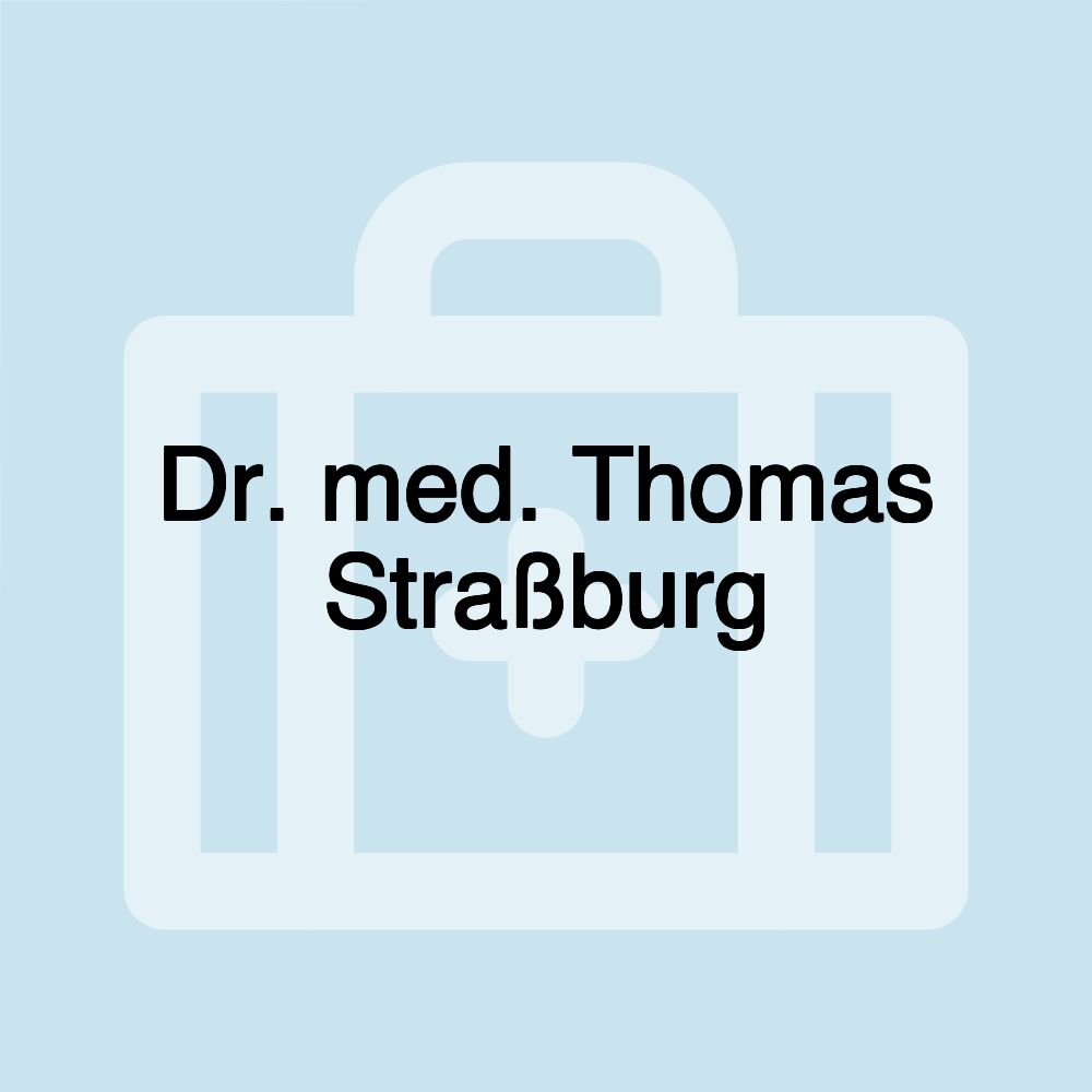 Dr. med. Thomas Straßburg