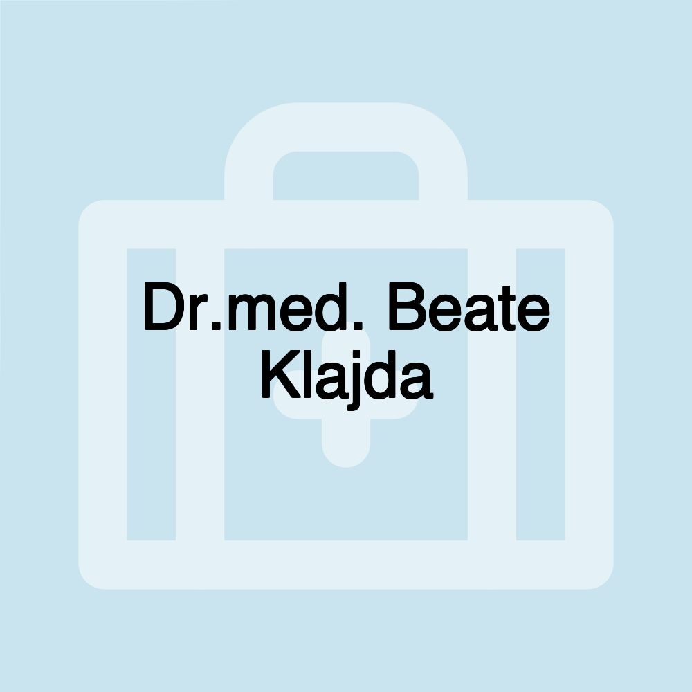 Dr.med. Beate Klajda