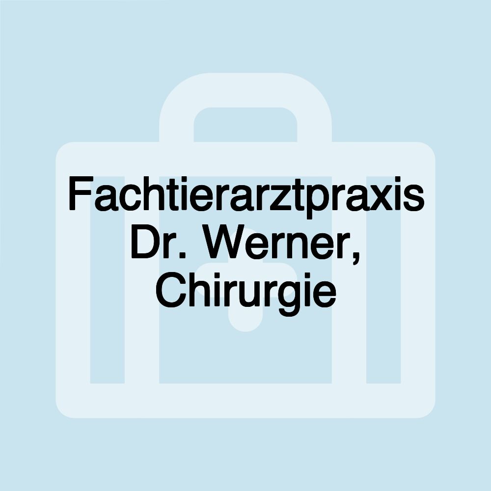 Fachtierarztpraxis Dr. Werner, Chirurgie