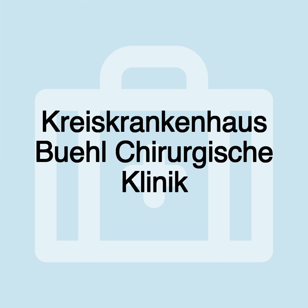 Kreiskrankenhaus Buehl Chirurgische Klinik