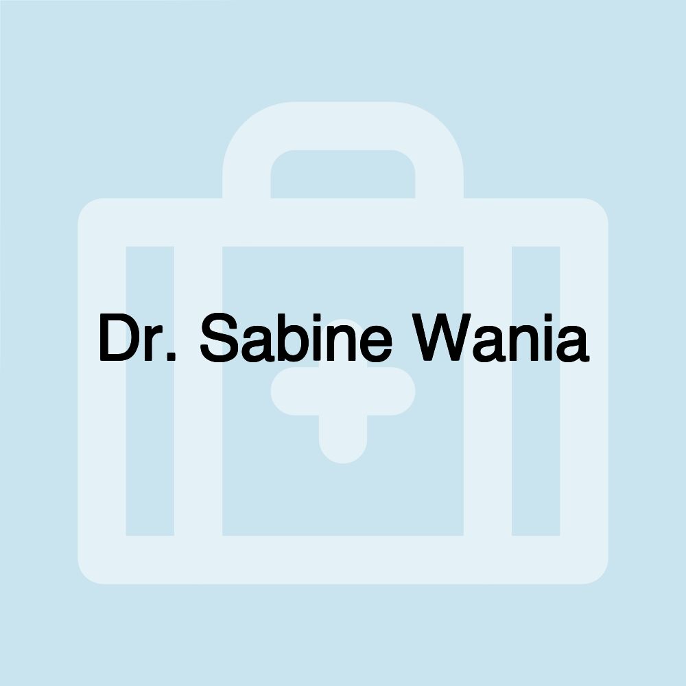 Dr. Sabine Wania