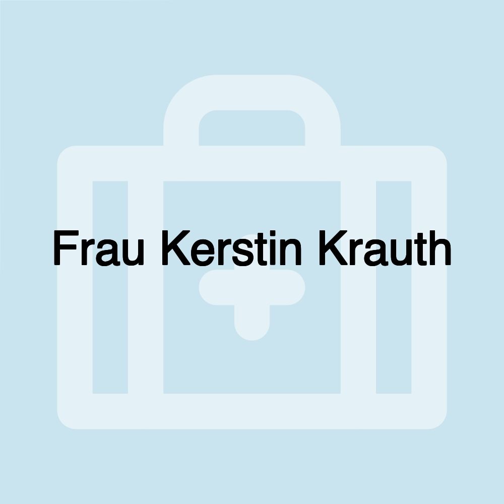 Frau Kerstin Krauth