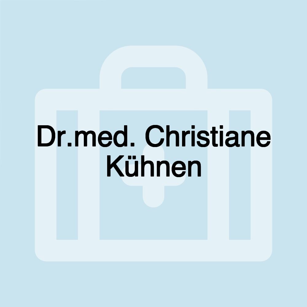 Dr.med. Christiane Kühnen