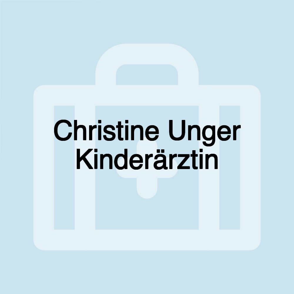 Christine Unger Kinderärztin