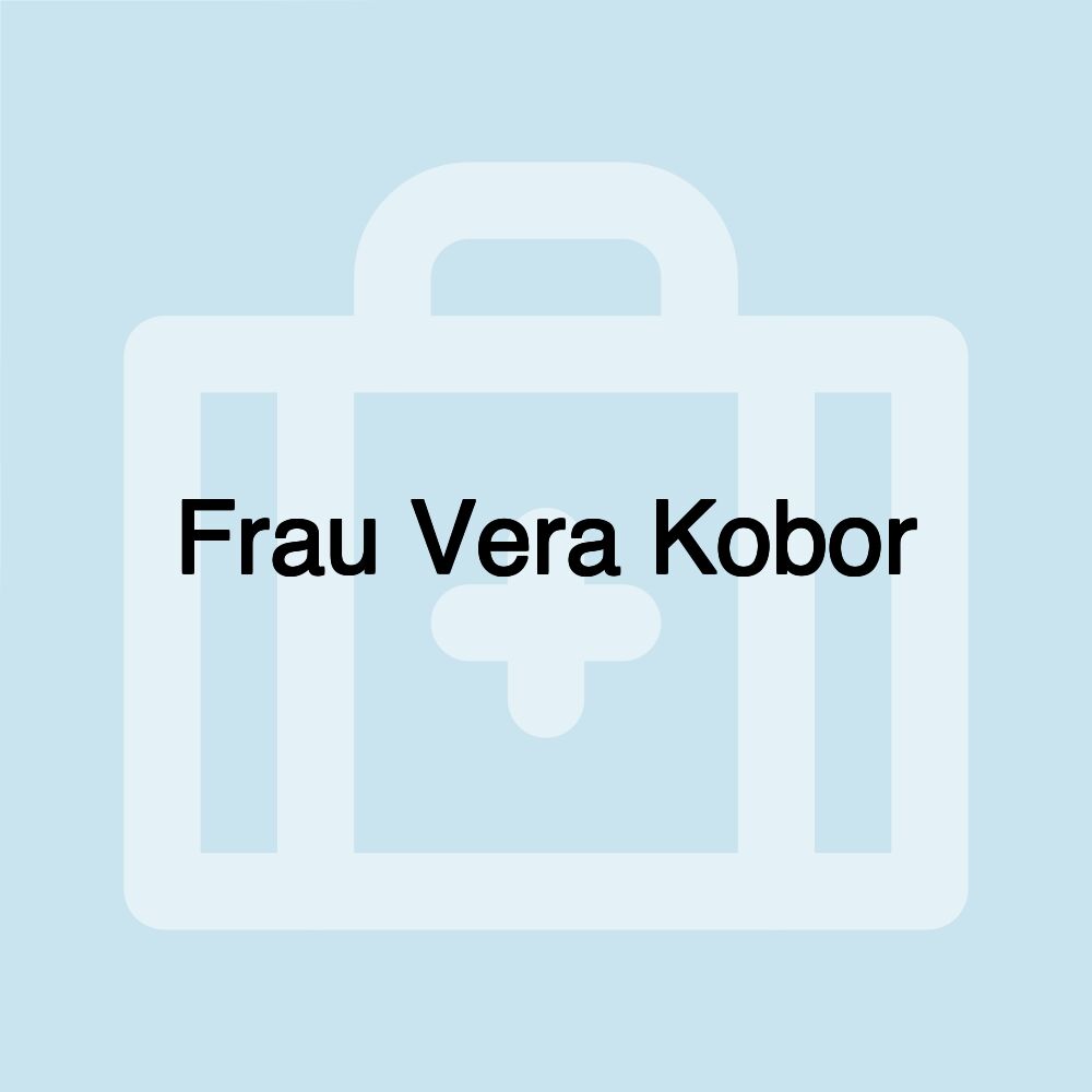 Frau Vera Kobor