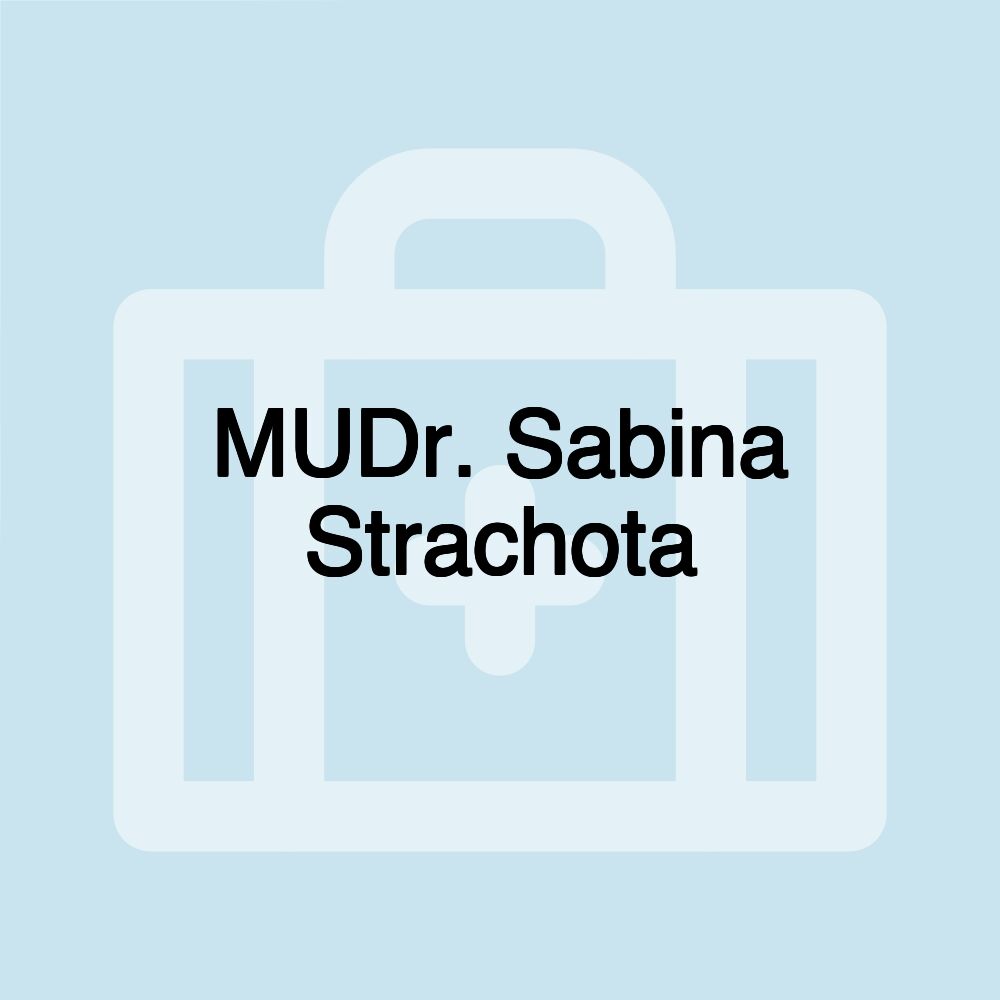 MUDr. Sabina Strachota