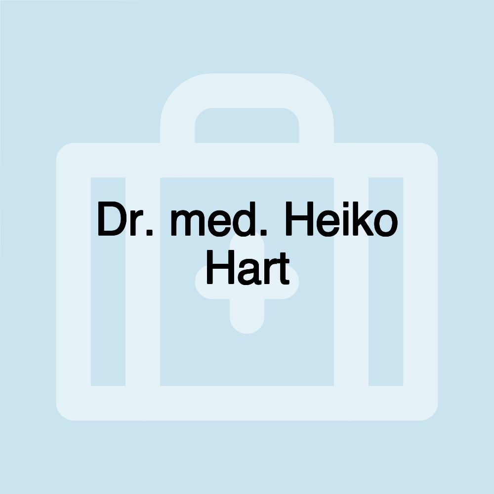 Dr. med. Heiko Hart