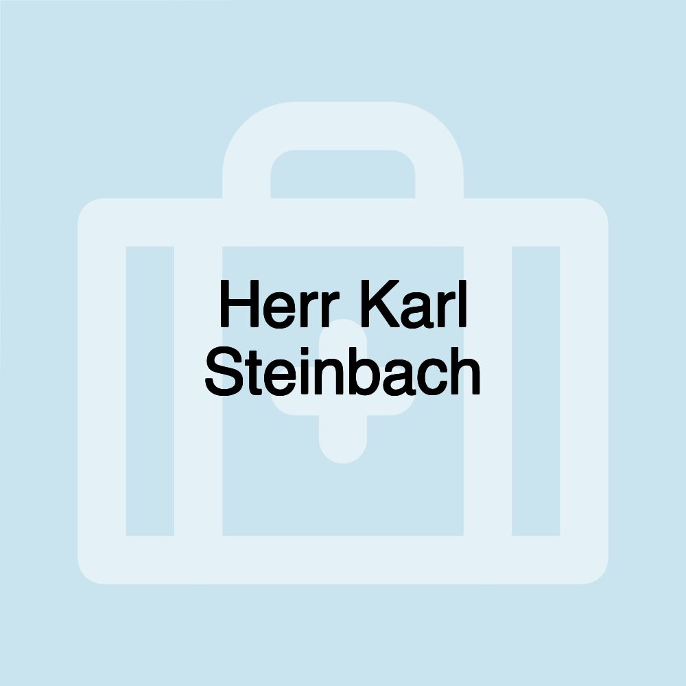 Herr Karl Steinbach