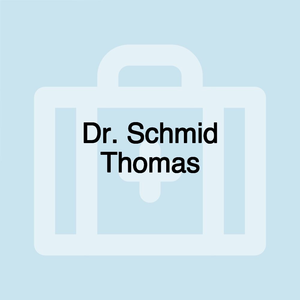 Dr. Schmid Thomas