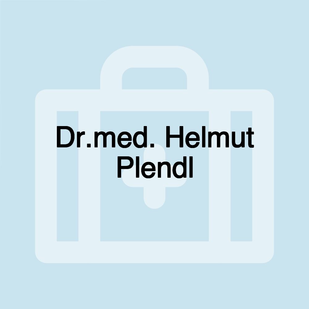 Dr.med. Helmut Plendl