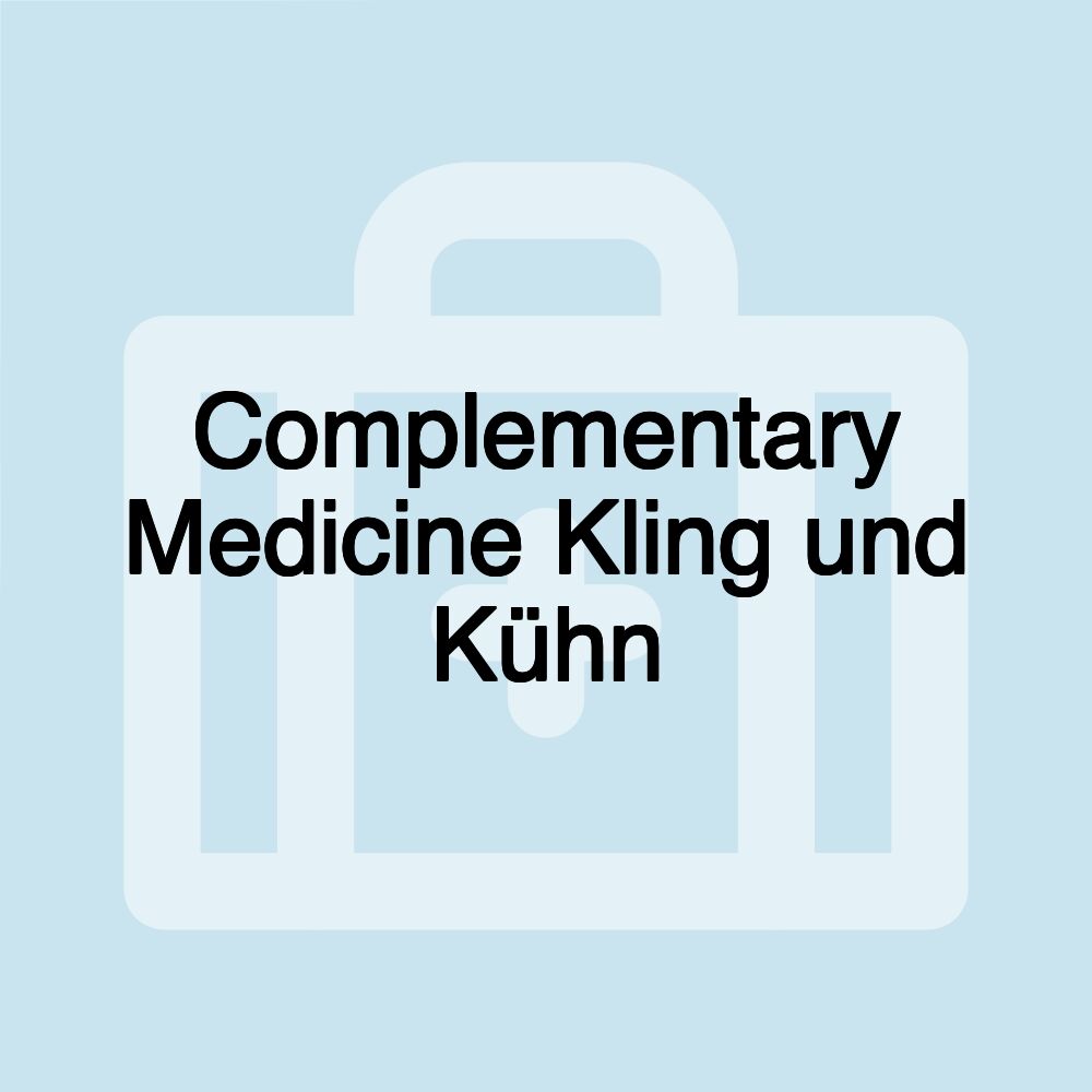 Complementary Medicine Kling und Kühn