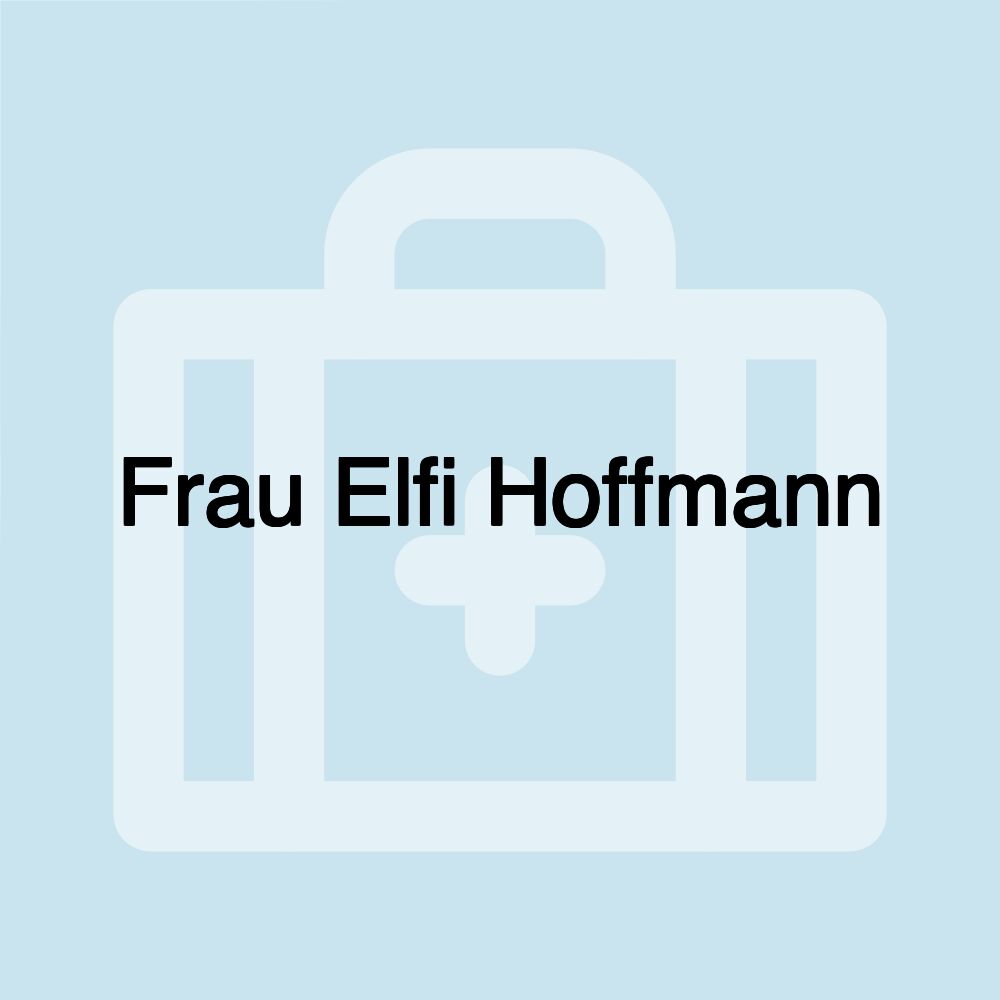 Frau Elfi Hoffmann