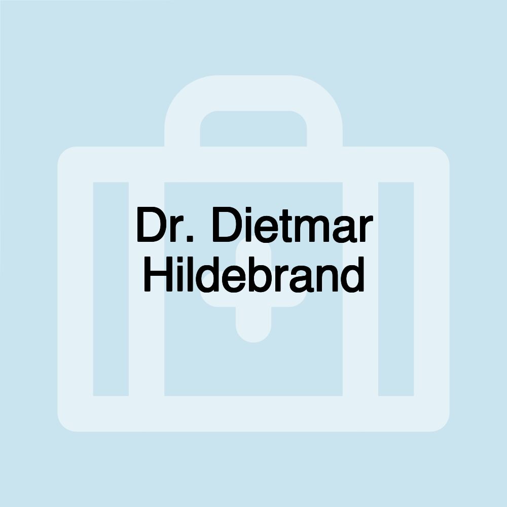 Dr. Dietmar Hildebrand