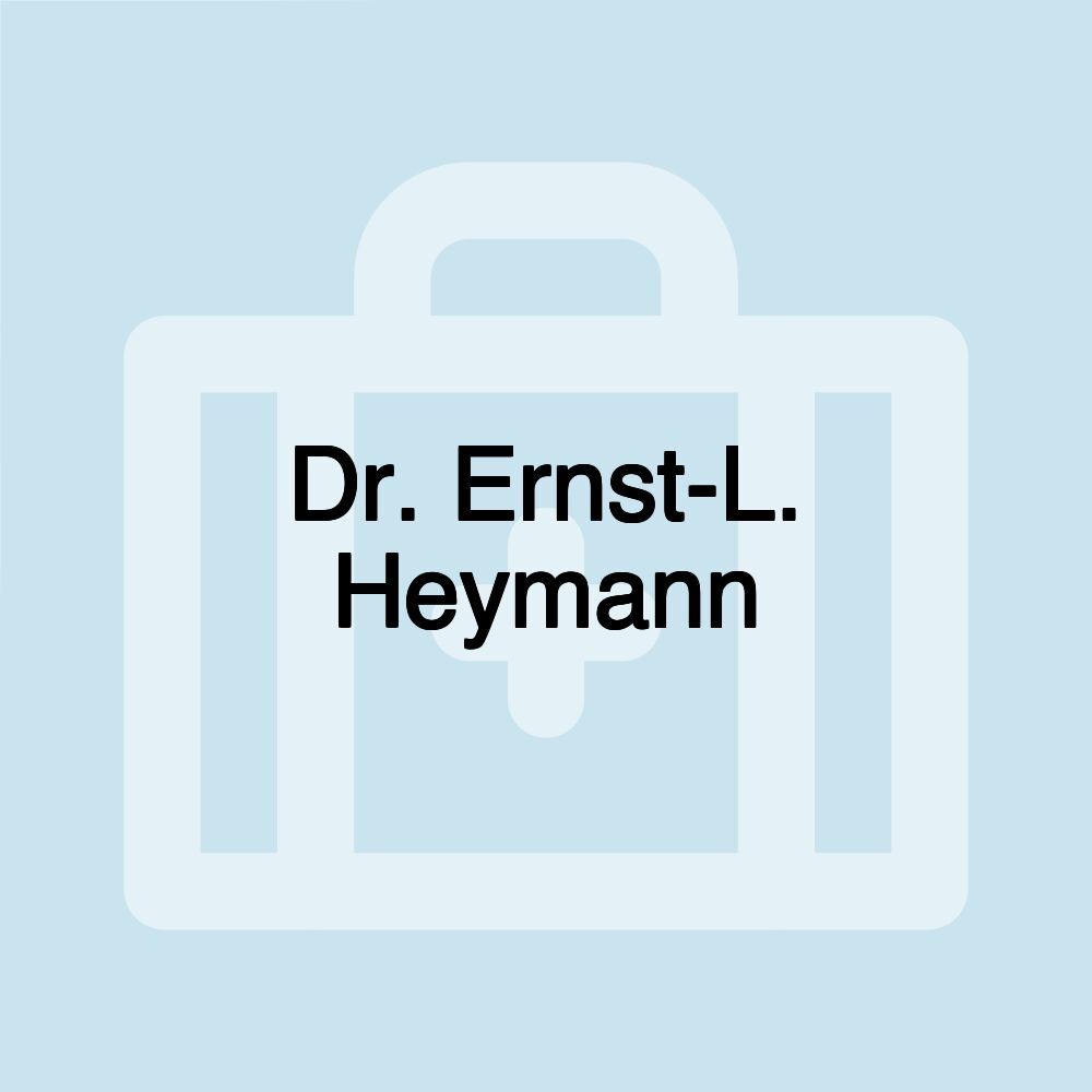 Dr. Ernst-L. Heymann