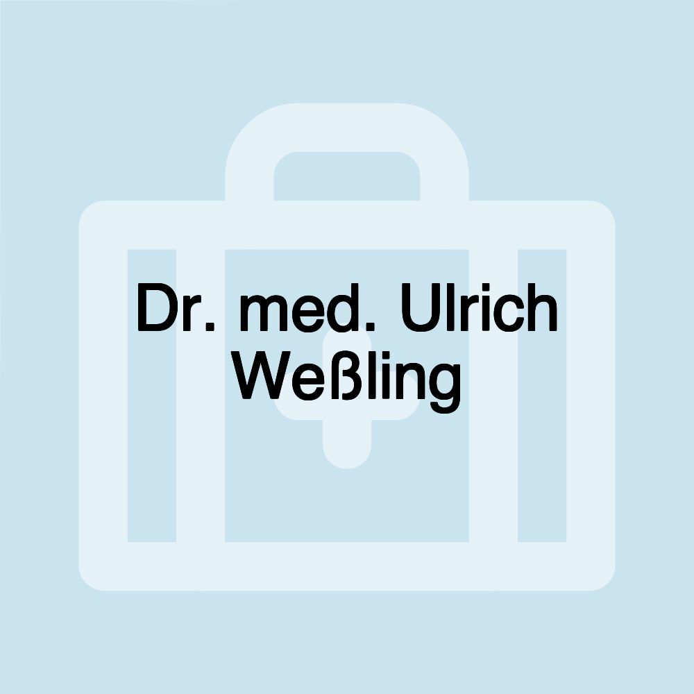 Dr. med. Ulrich Weßling